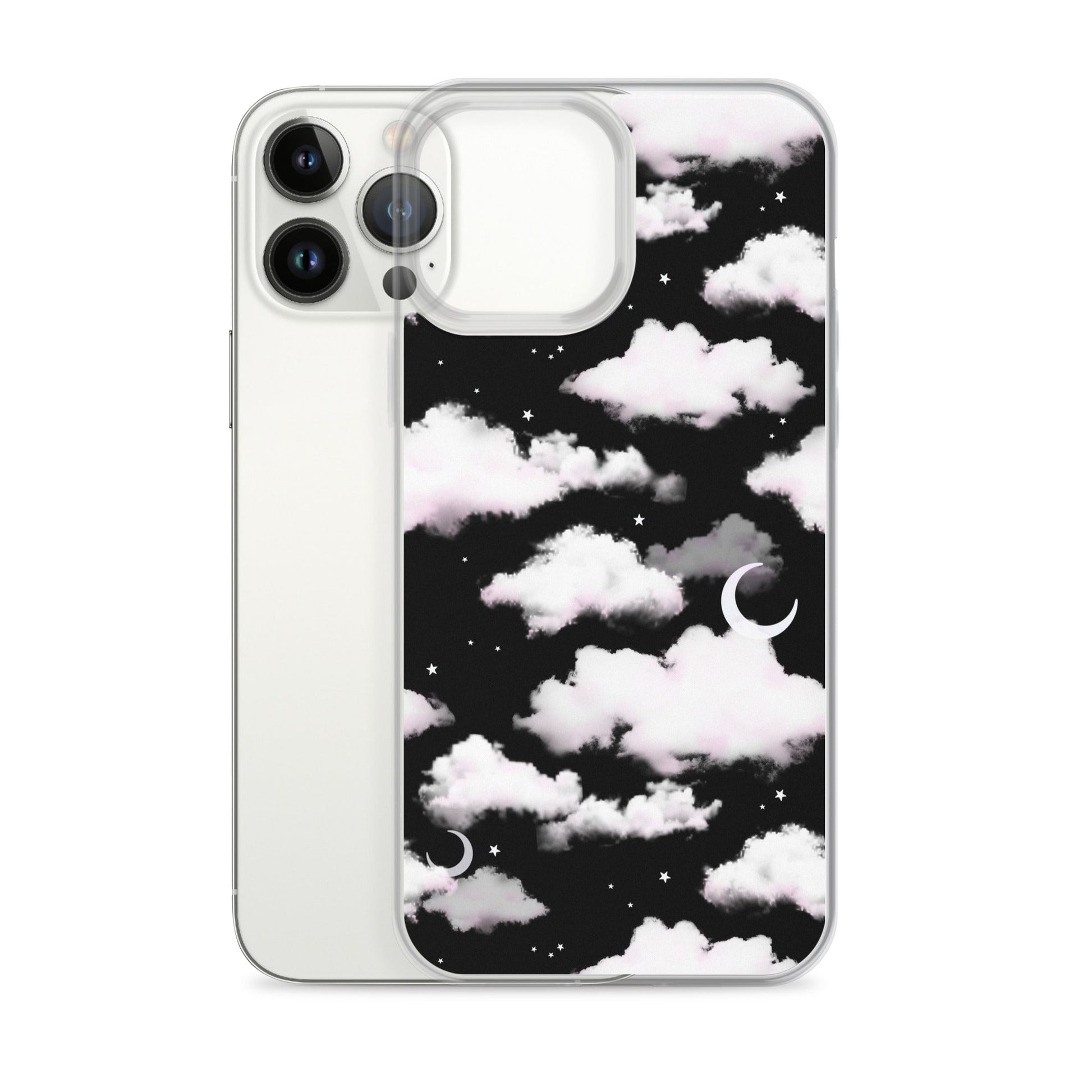 Sleek Cloudy Sky iPhone® Clear Case with a flexible design, protecting against scratches and dirt for everyday use.