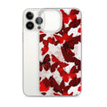 Protect your phone stylishly with the Butterfly iPhone® Clear Case, featuring vibrant butterflies and a sleek design.