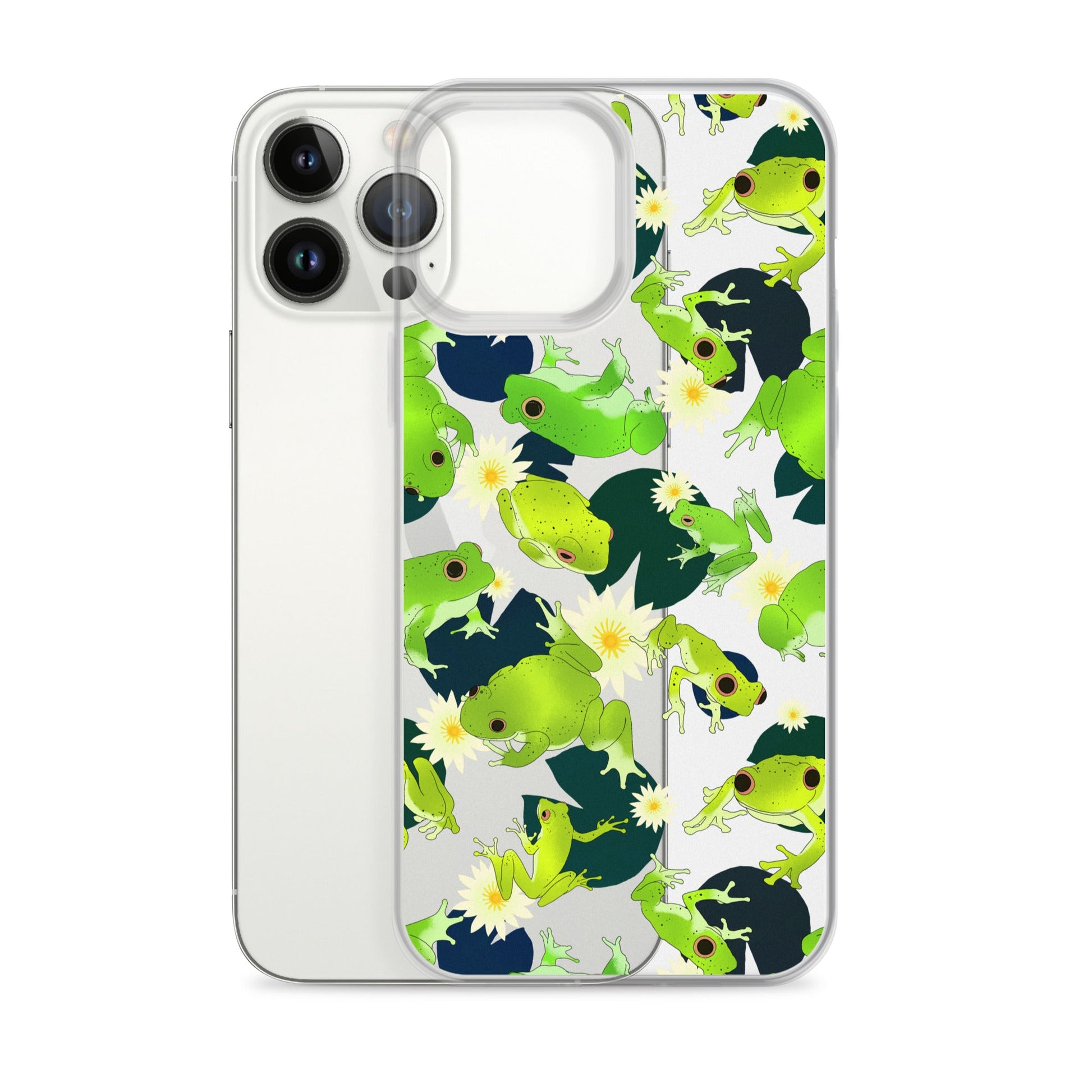 Protect your phone stylishly with the Kero-kero iPhone® Clear Case featuring vibrant frog designs.
