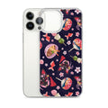 Matsuri iPhone® Clear Case showcases vibrant patterns, offering sleek protection against scratches and dirt.