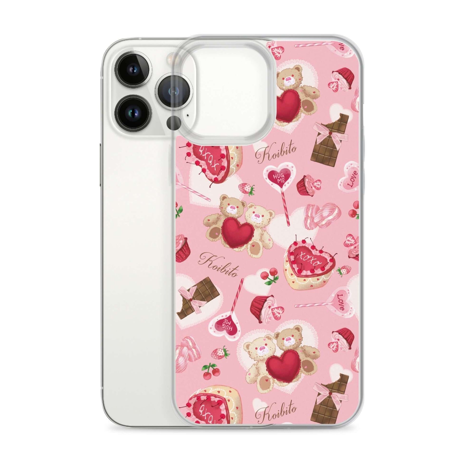 Sleek Sugar Sweetheart iPhone® Clear Case featuring a cute design, providing excellent protection against scratches and dirt.