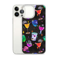 Sleek Monster Party iPhone® Clear Case featuring vibrant designs, protects from scratches and easy to install.