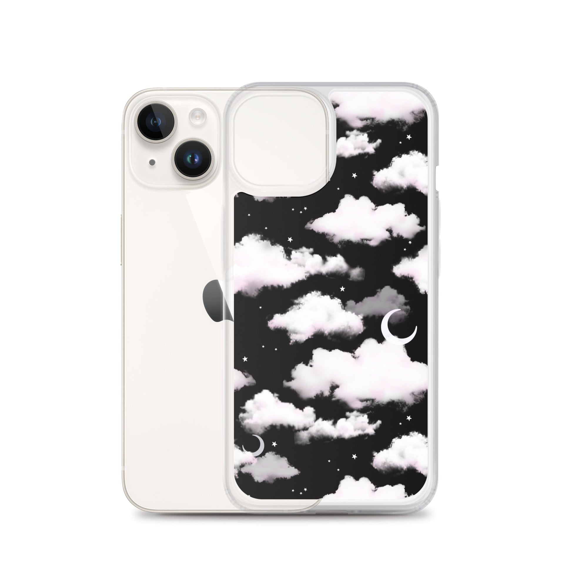 Cloudy Sky iPhone® Clear Case showcases a sleek design, protecting against scratches and dirt with a flexible build.