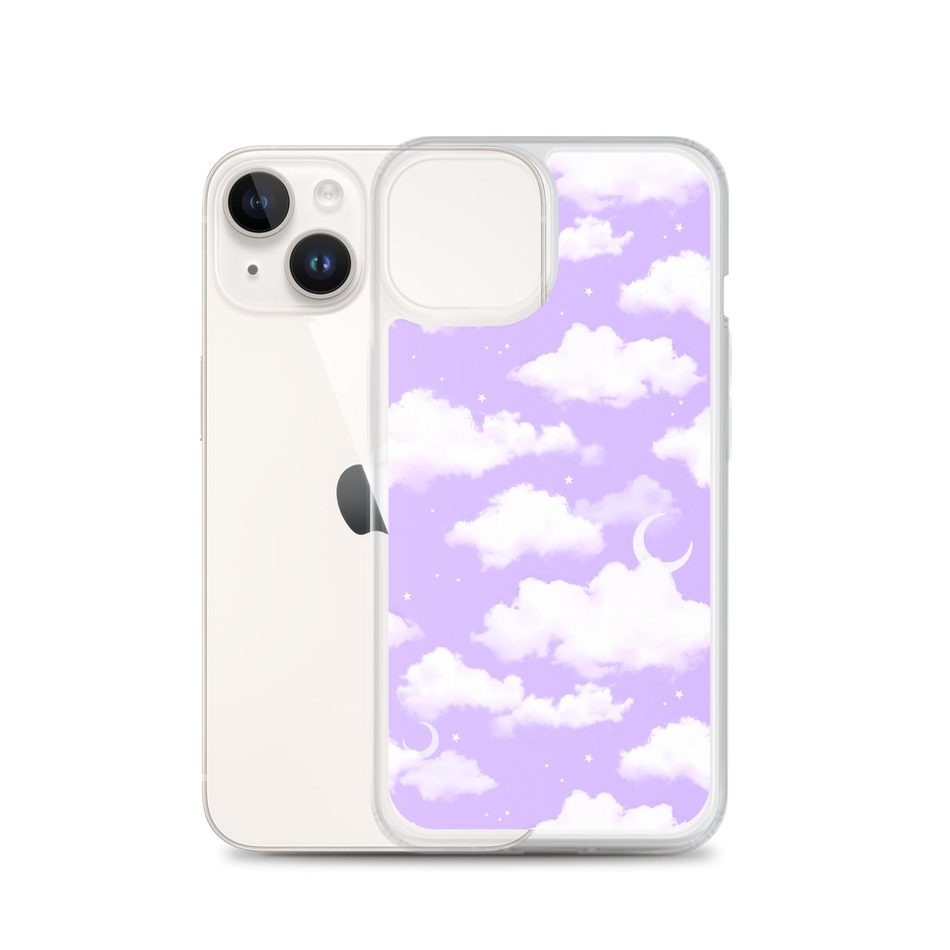 Sleek Cloudy Sky iPhone® Clear Case offers protection with stylish cloud design, perfect for everyday use.