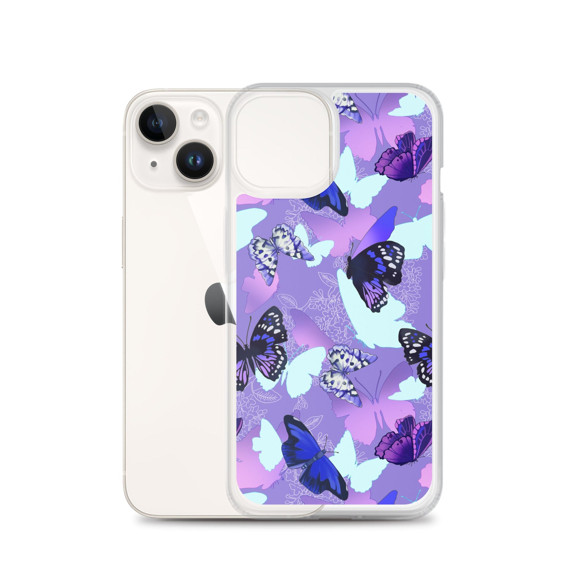 Stylish Butterfly iPhone® Clear Case offers protection against scratches and dust with a sleek, flexible design.