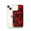 Sleek Butterfly iPhone® Clear Case features a vibrant design, protecting against scratches and dust with flexible sides.