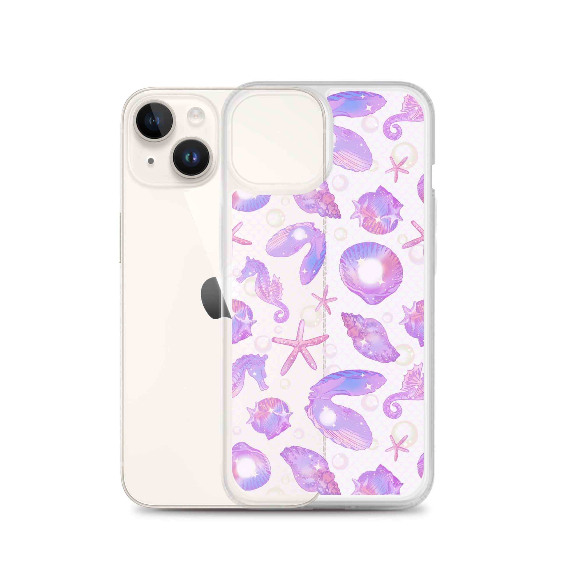 Stylish Sea Princess iPhone® Clear Case offers premium protection with a sleek design and vibrant sea-themed graphics.
