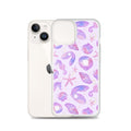 The Sea Princess iPhone® Clear Case features a stylish seashell design, offering excellent protection and easy access.