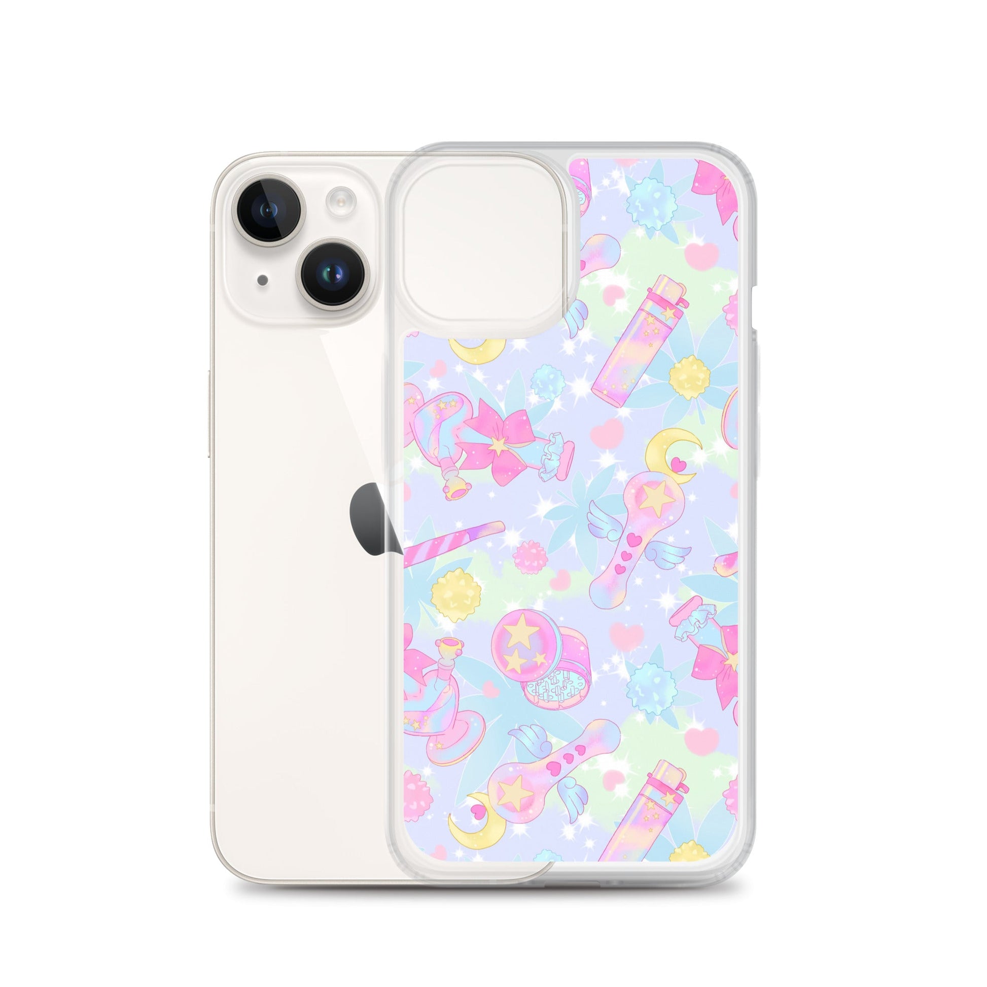 Stylish Indica Magica iPhone® Clear Case offers sleek protection against scratches and dirt with a flexible design.