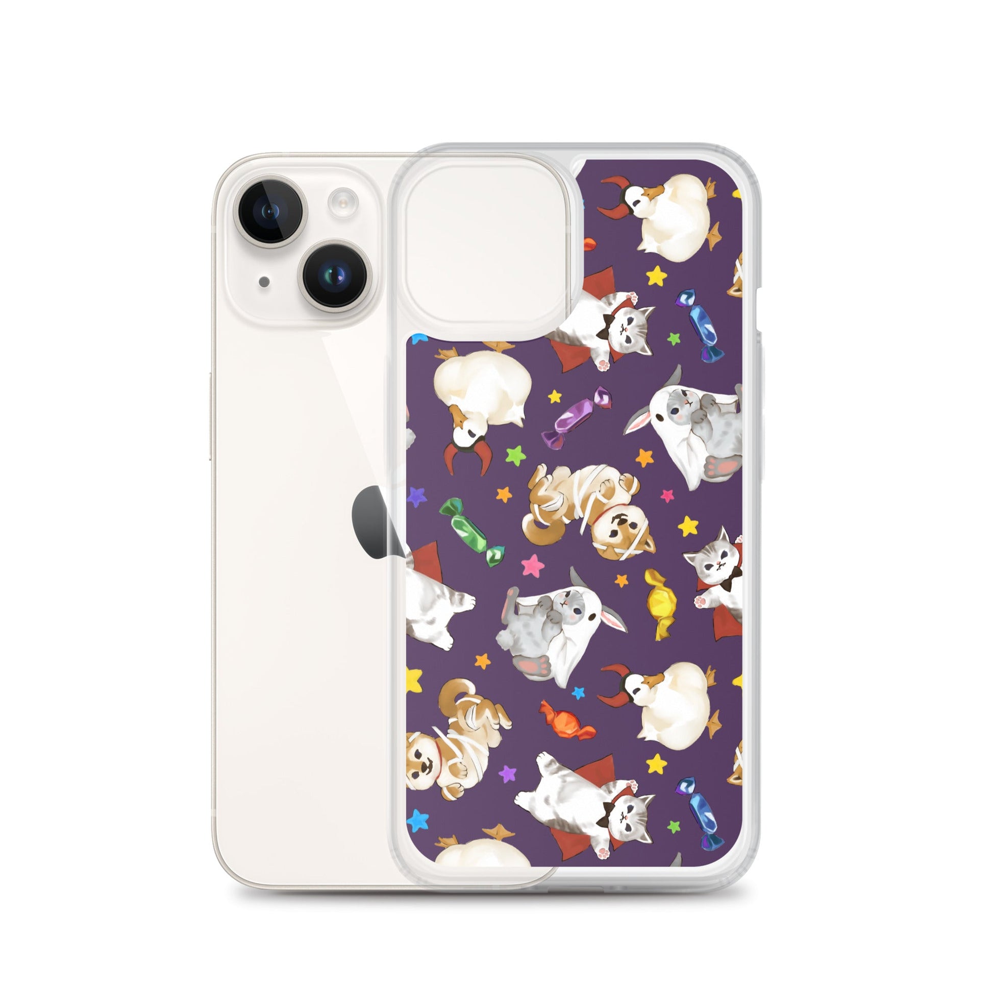 Trick or Treaters iPhone® Clear Case showcases adorable designs while protecting your device from everyday wear.