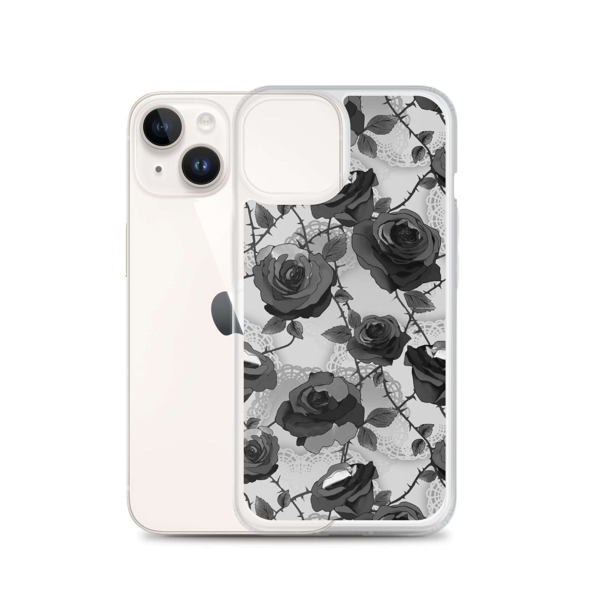 Stylish Enchanted Rose iPhone® Clear Case offers superior protection against scratches and dust while enhancing your phone's look.