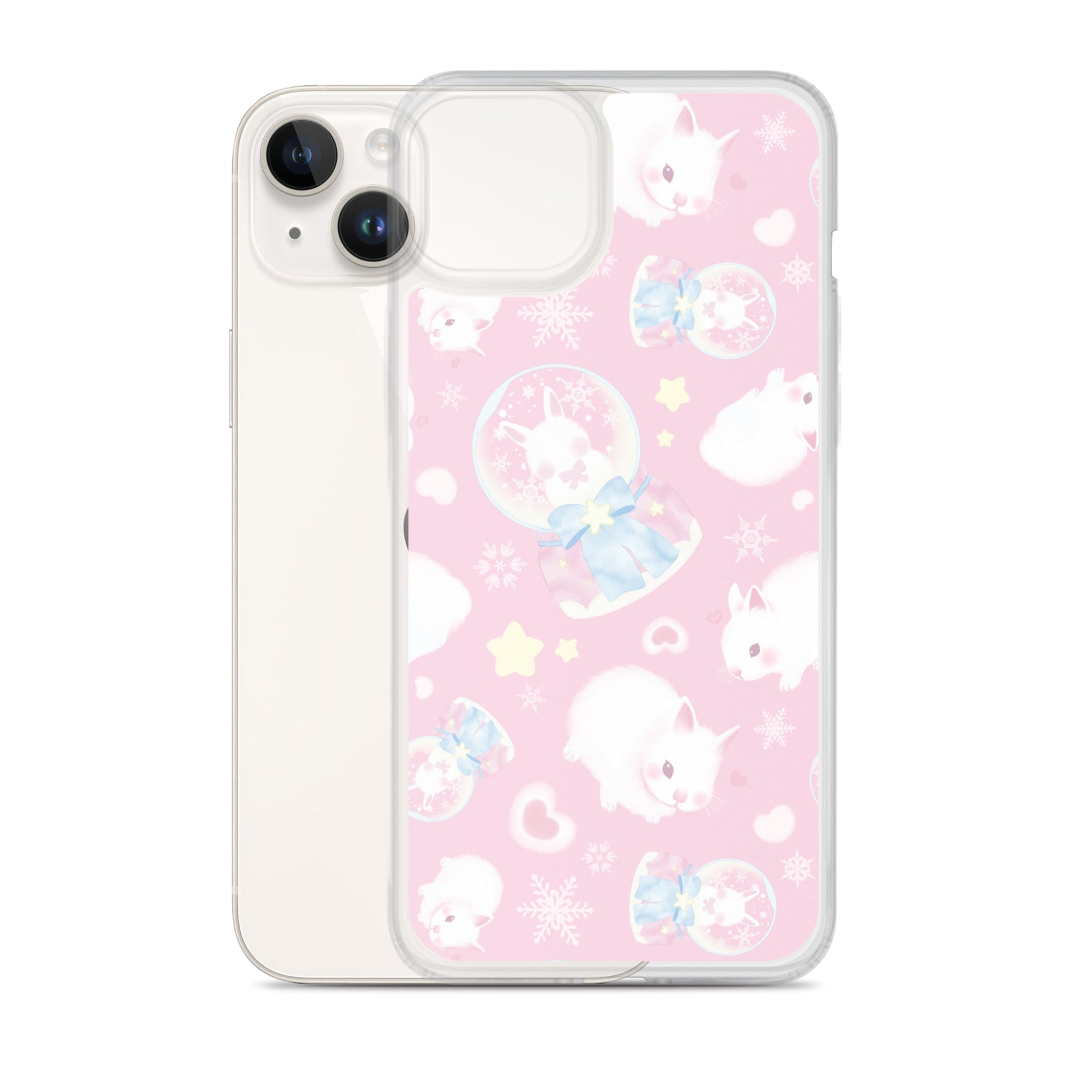 Protect your phone stylishly with the Snow Bunny iPhone® Clear Case, featuring a playful design and durable flexibility.