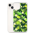 Kero-kero iPhone® Clear Case showcases vibrant frogs, offering stylish protection from dirt and scratches.