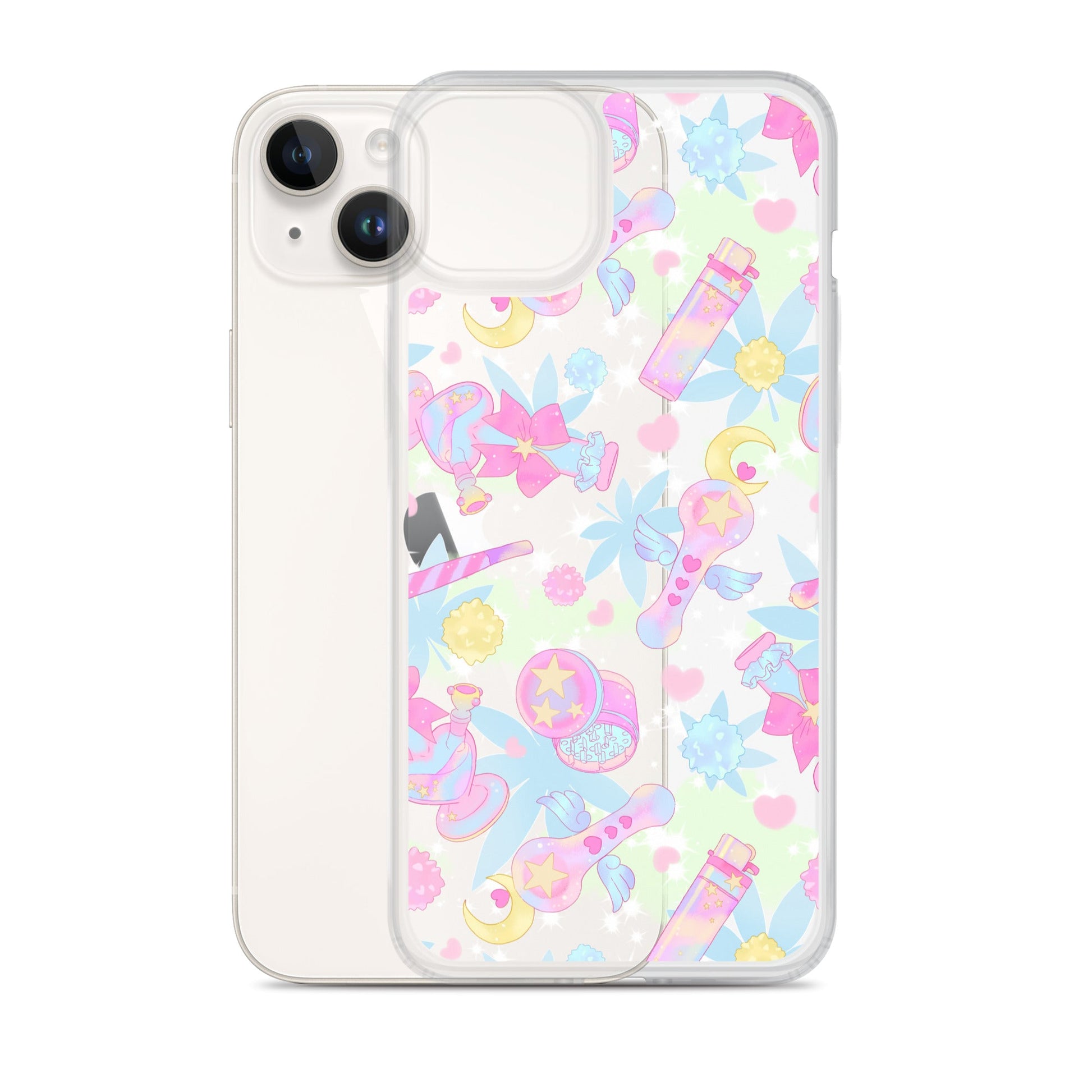 Sleek Indica Magica iPhone® Clear Case with vibrant design protects from scratches, dust, and dirt effortlessly.