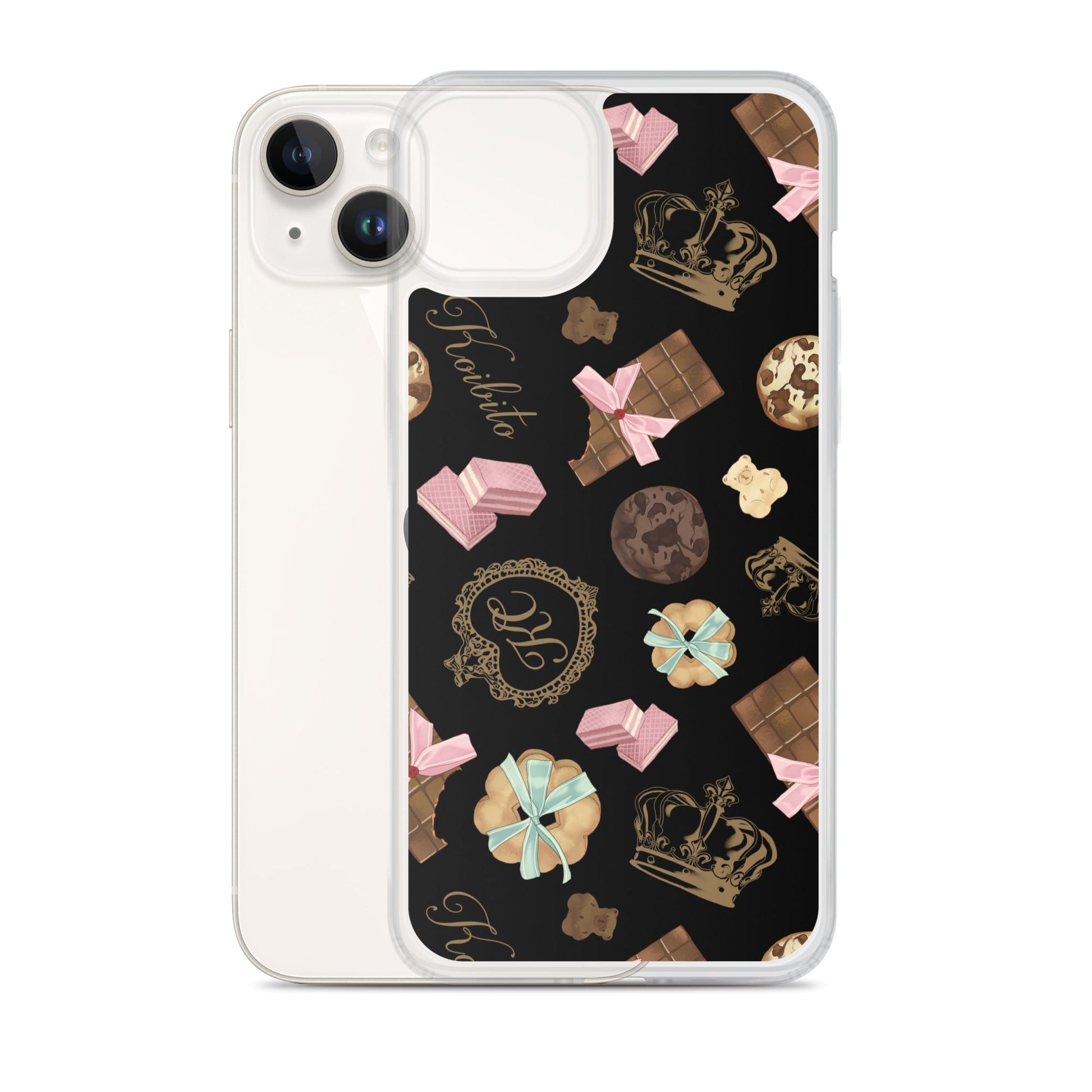 Stylish Royal Cookie iPhone® Clear Case offers protection with a sleek design and flexible sides for easy handling.