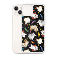 Trick or Treaters iPhone® Clear Case featuring cute Halloween characters, offering scratch protection and easy access.