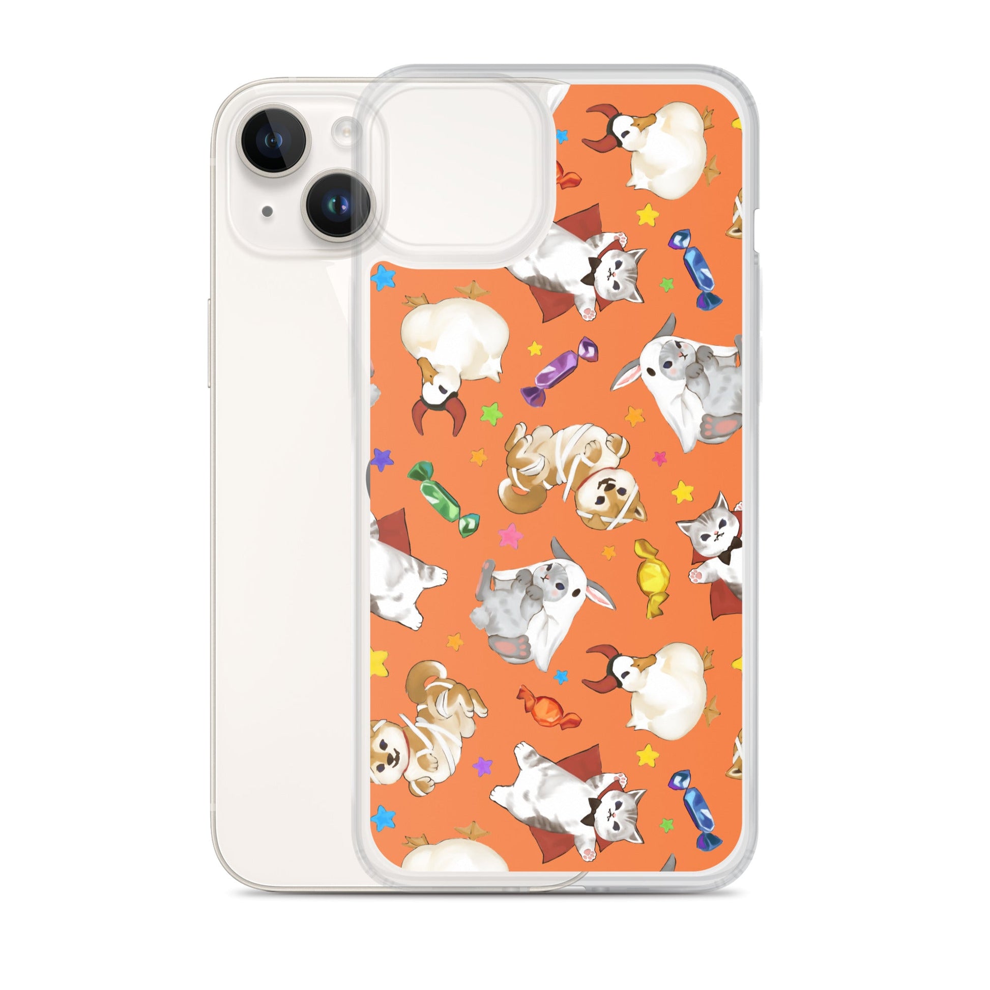 Protect your phone in style with the Trick or Treaters iPhone® Clear Case, featuring a fun design and durable materials.