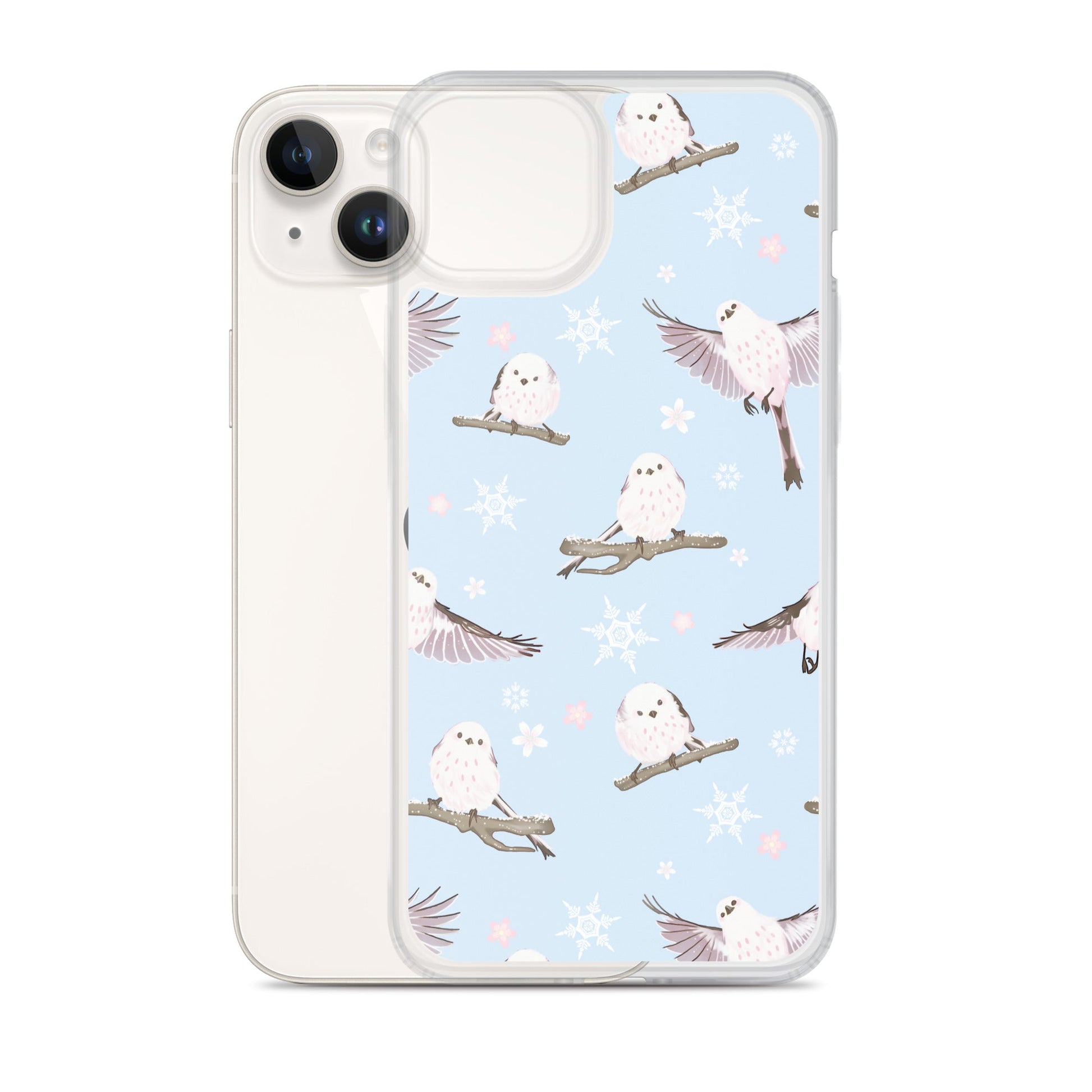 Sleek Snow Bird iPhone® Clear Case offers protection against scratches and dust with a stylish design.