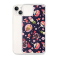 Protect your phone in style with the Matsuri iPhone® Clear Case featuring vibrant patterns and a flexible design.