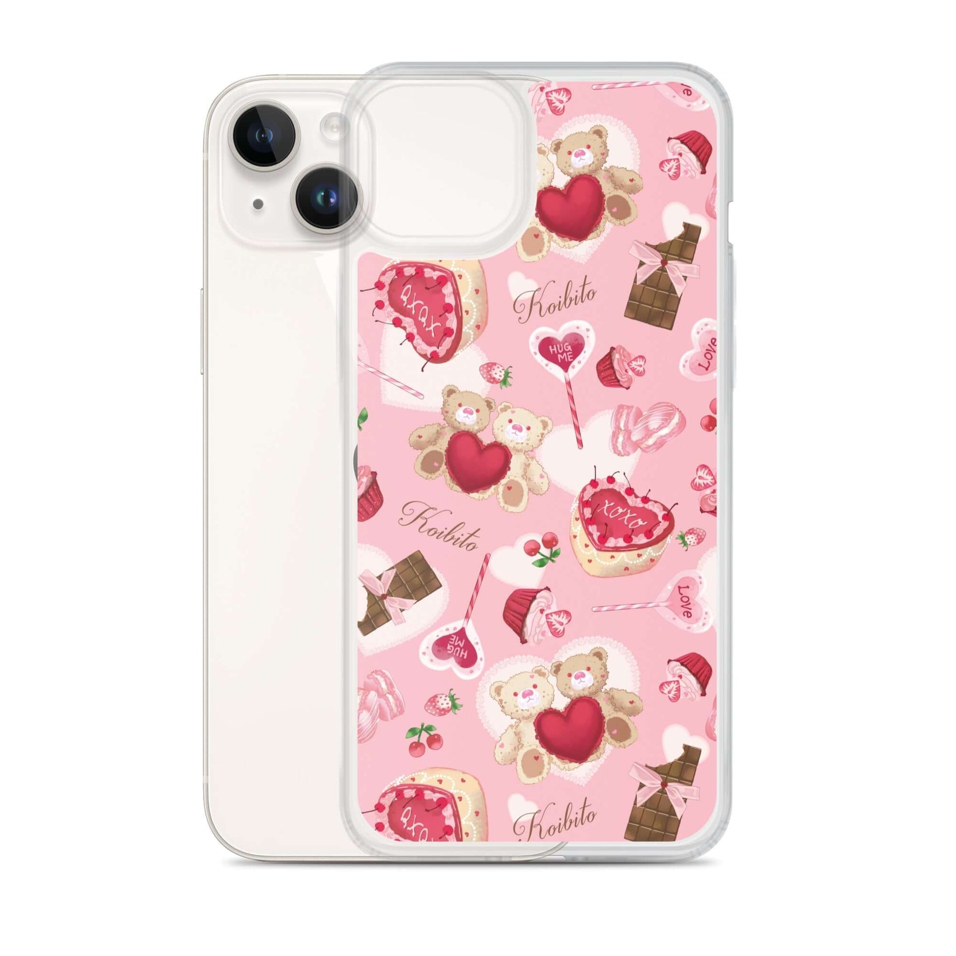 Sugar Sweetheart iPhone® Clear Case features a cute design, providing sleek protection against scratches and dirt.