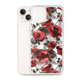 Stylish Enchanted Rose iPhone® Clear Case (Transparent) offers protection with a sleek design and precise port openings.