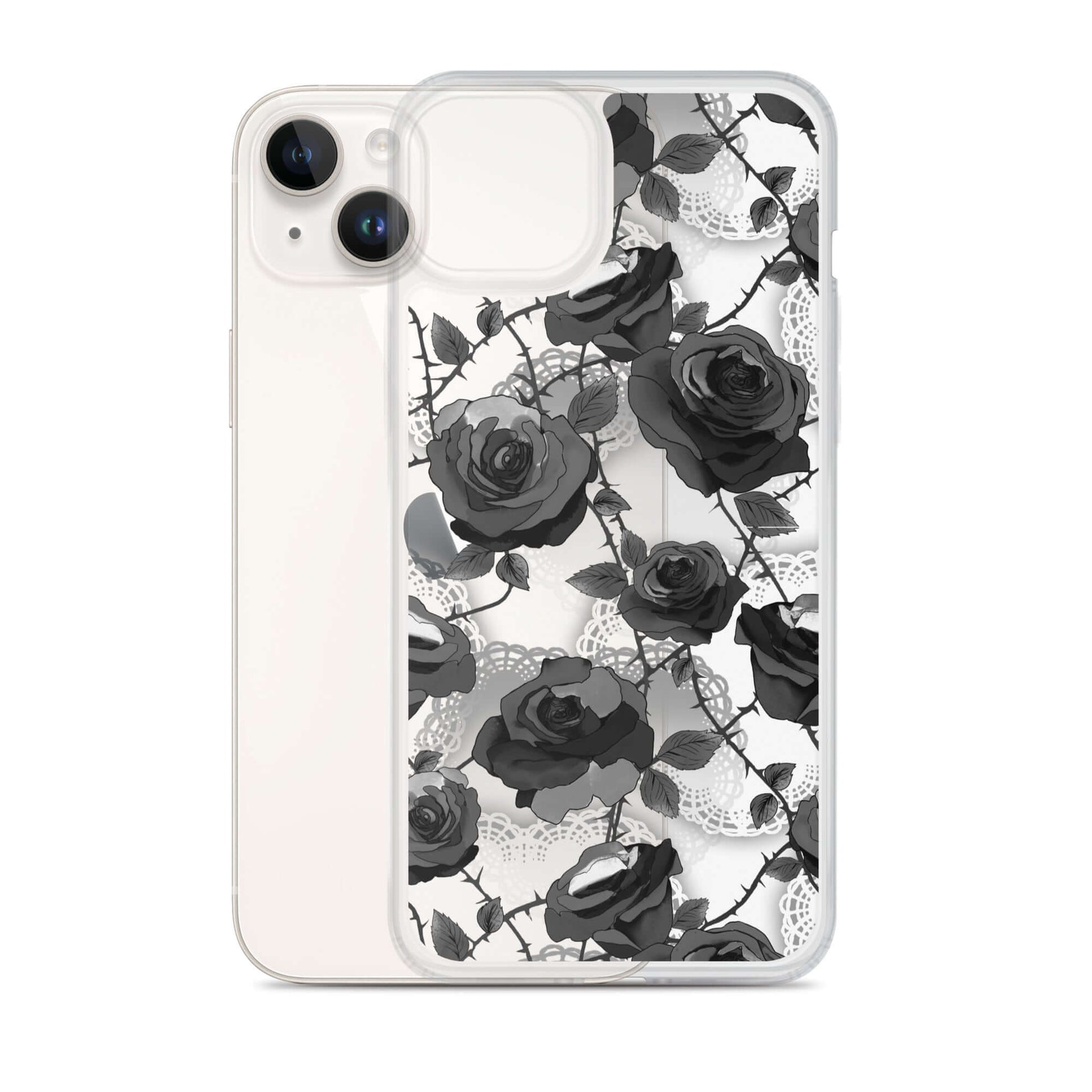 Stylishly showcase your phone with the Enchanted Rose iPhone® Clear Case (Transparent), protecting against scratches and dust.