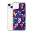 Colorful Monster Party iPhone® Clear Case featuring fun designs, providing protection from scratches and dirt.