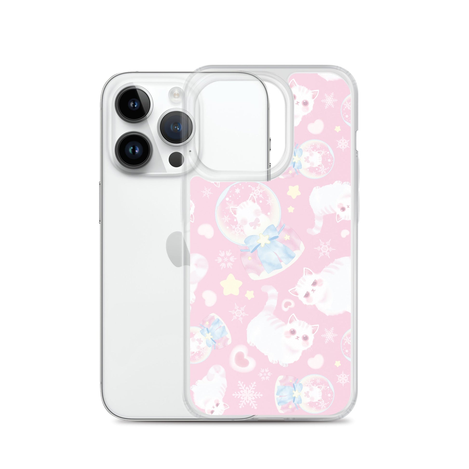 Protect your iPhone® with the stylish Snow Kitten iPhone® Clear Case, featuring a cute design and durable materials.