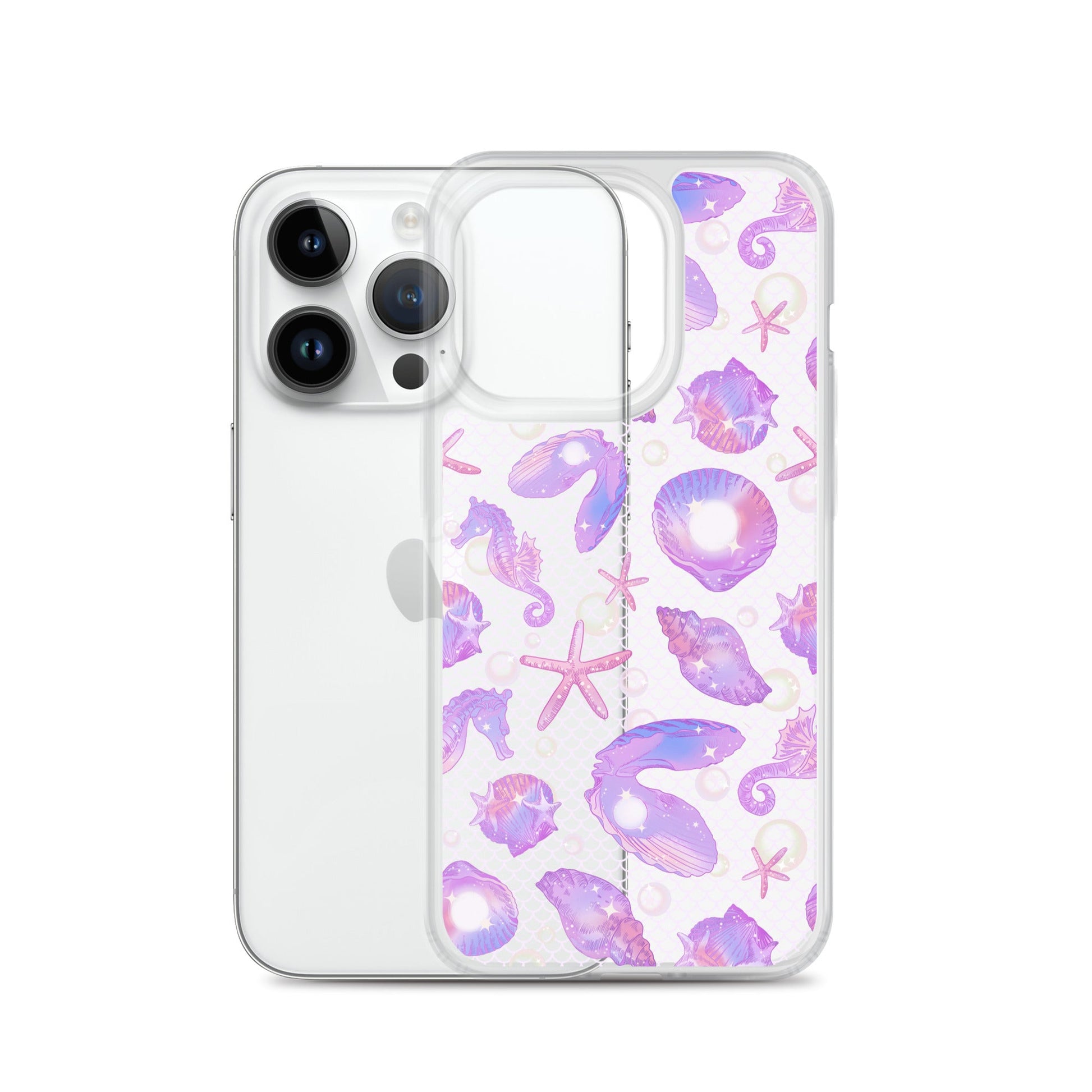 Stylish Sea Princess iPhone® Clear Case offers protection with a sleek design, perfect for your phone's safety.