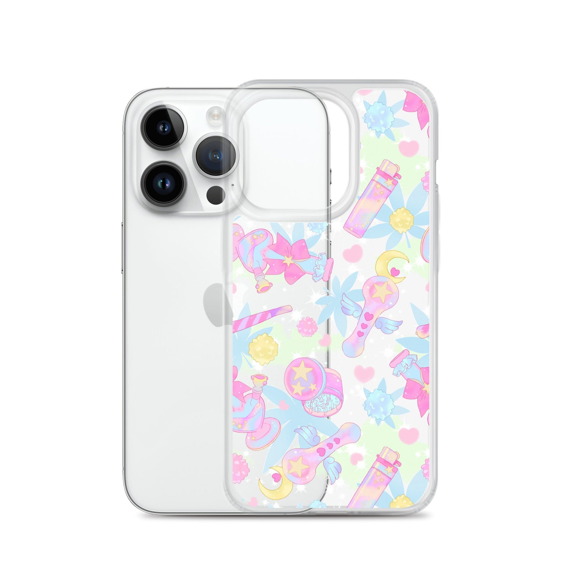 Protect your phone stylishly with the Indica Magica iPhone® Clear Case, featuring a vibrant design and flexible sides.