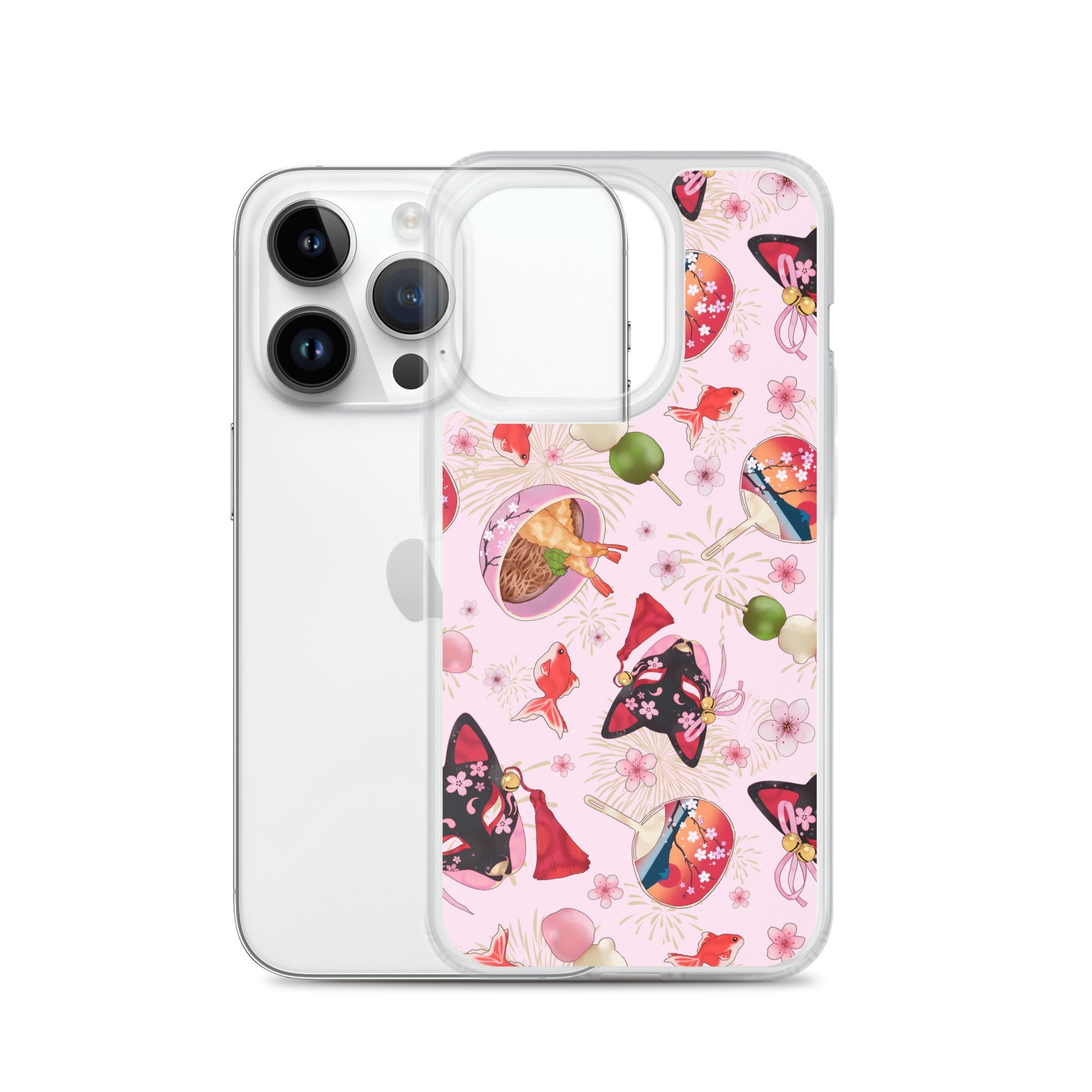 Matsuri iPhone® Clear Case features a stylish design, protecting your phone from scratches and dirt effortlessly.
