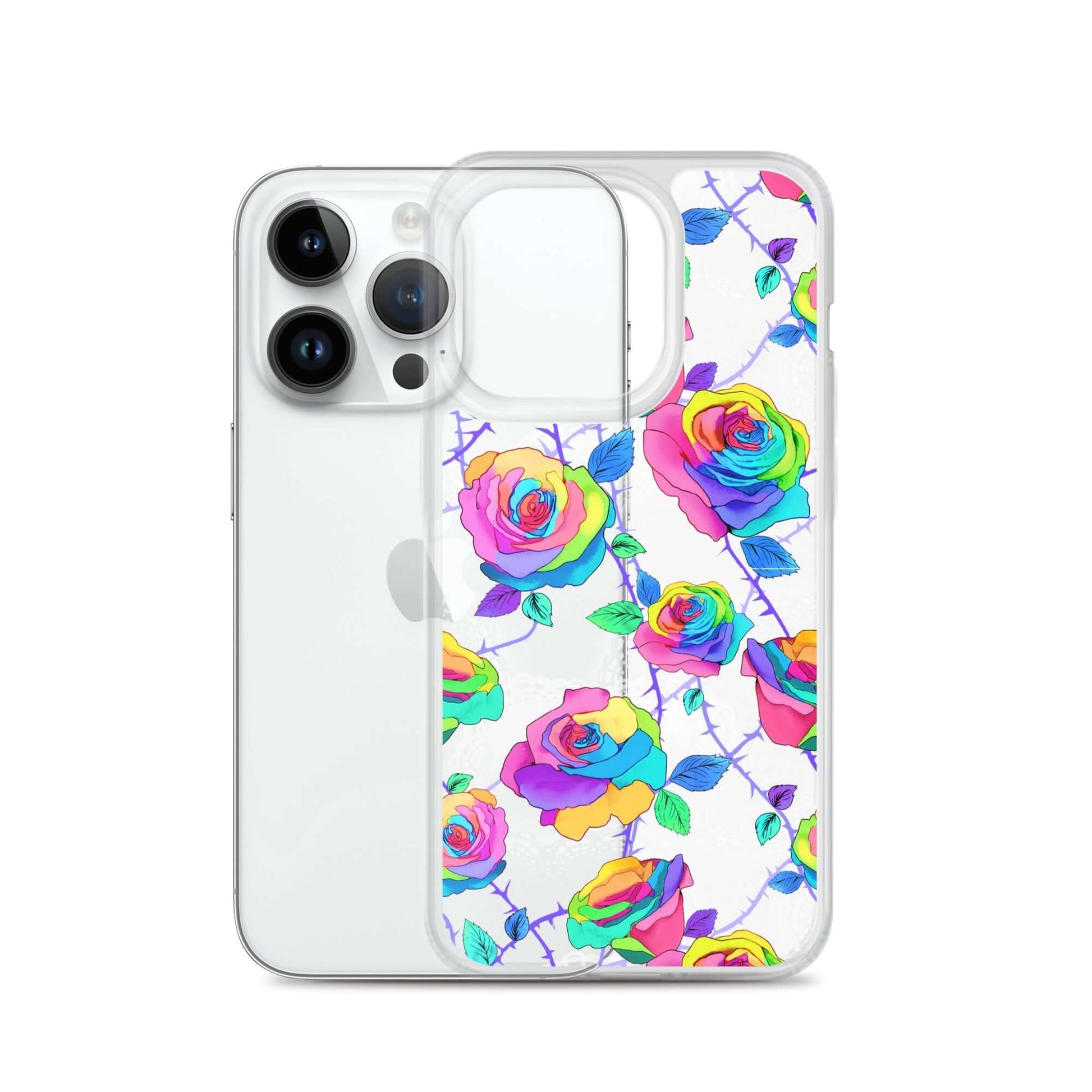 Stylish Enchanted Rose iPhone® Clear Case (Transparent) offers scratch protection with a flexible design for easy use.