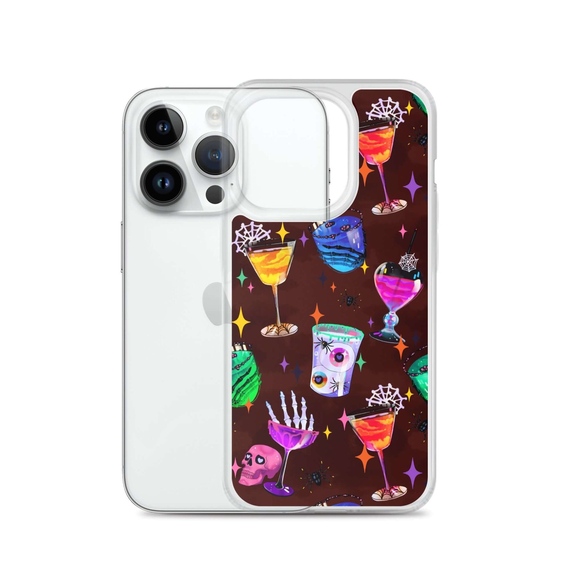 Colorful Monster Party iPhone® Clear Case features festive designs, protecting against scratches and dirt while ensuring style.