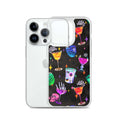 Colorful Monster Party iPhone® Clear Case featuring fun designs, protecting against scratches and dirt while stylishly showcasing your phone.
