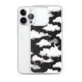 Stylish Cloudy Sky iPhone® Clear Case showcasing a sleek design, perfect for protection against scratches and dust.