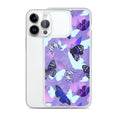 Stylish Butterfly iPhone® Clear Case offers protection from scratches and dust, featuring a flexible design for easy use.