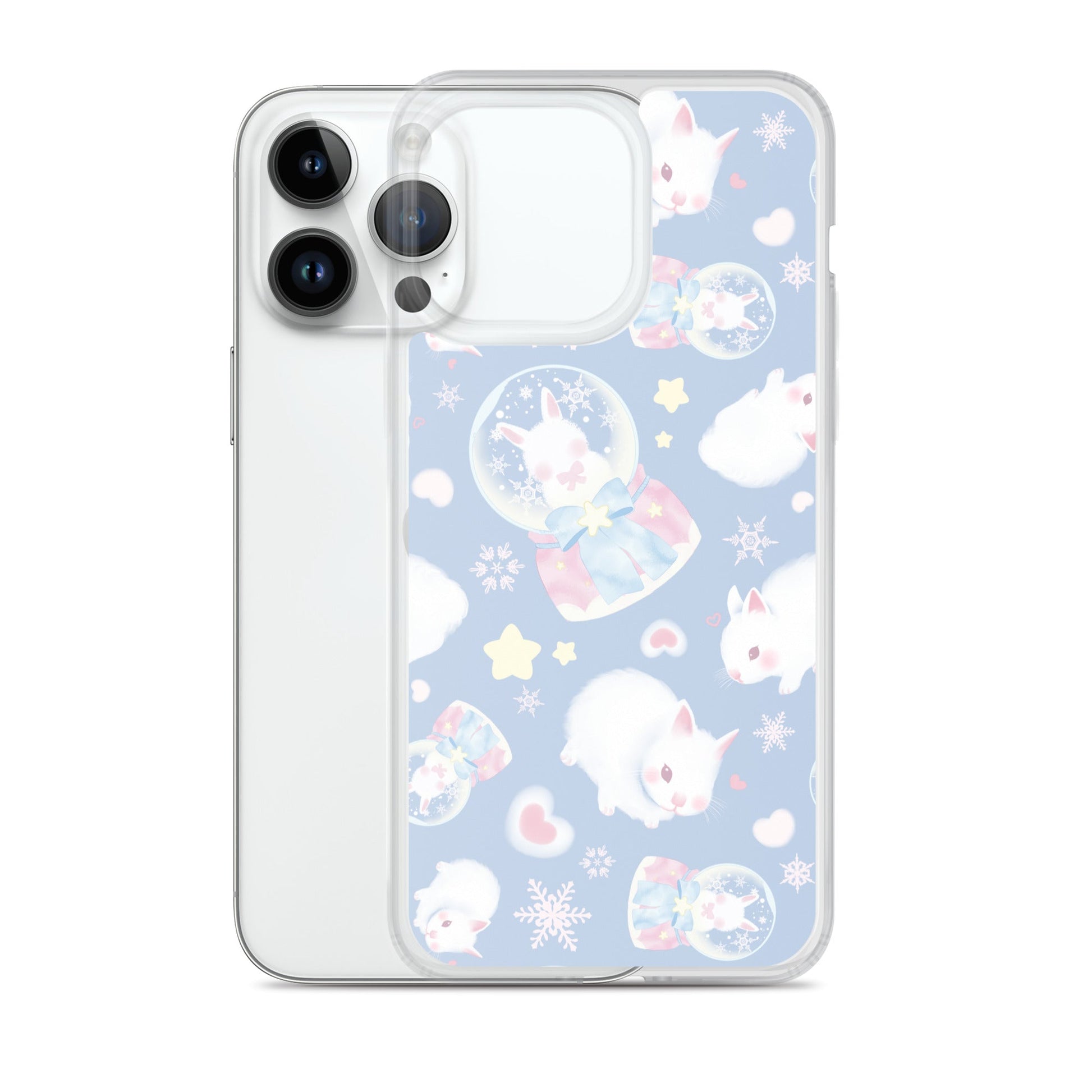 Stylish Snow Bunny iPhone® Clear Case offers durable protection and a cute design, perfect for any iPhone user.