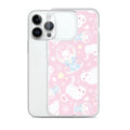 Sleek Snow Kitten iPhone® Clear Case features adorable kitten design, protecting against dirt and scratches with flexible sides.