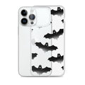Sleek Morrigan iPhone® Clear Case with bat design offers protection against dust, scratches, and dirt. Perfect for style!