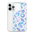 Stylish Sea Princess iPhone® Clear Case featuring ocean-themed design, perfect for protecting your phone from damage.