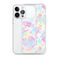 Stylish Indica Magica iPhone® Clear Case featuring vibrant designs, protecting your phone from scratches and dirt.