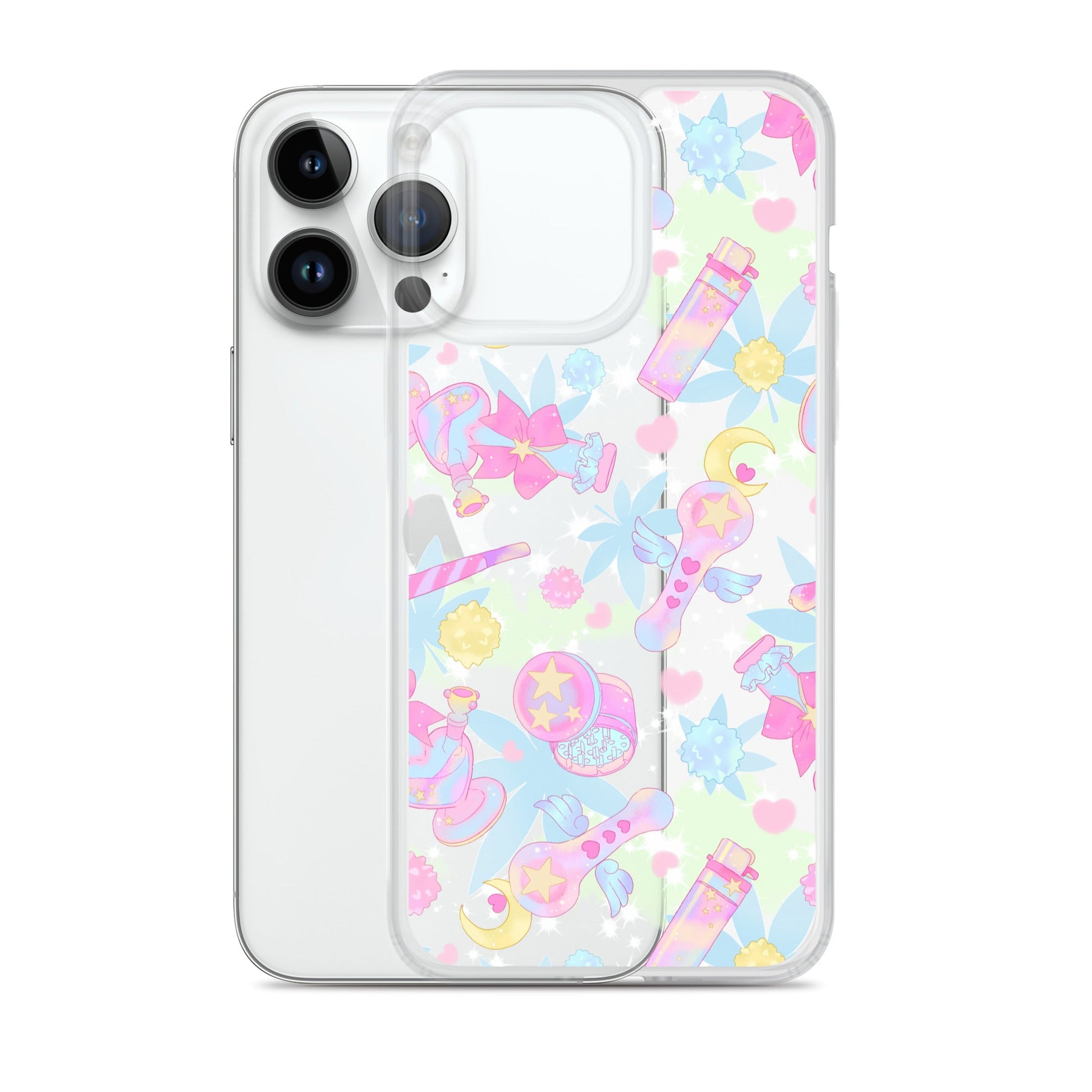 Stylish Indica Magica iPhone® Clear Case featuring vibrant designs, protecting your phone from scratches and dirt.