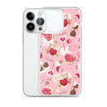 Stylish Sugar Sweetheart iPhone® Clear Case features a cute design, protecting against scratches and dirt.