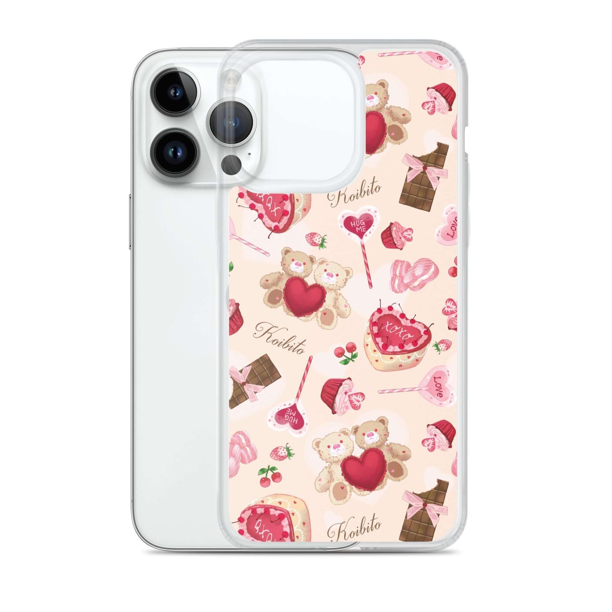 Stylish Sugar Sweetheart iPhone® Clear Case features a cute design, offering protection from scratches and dirt.