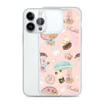 Sleek Parasol Bunny iPhone® Clear Case with charming designs, protecting your phone from scratches and dirt.