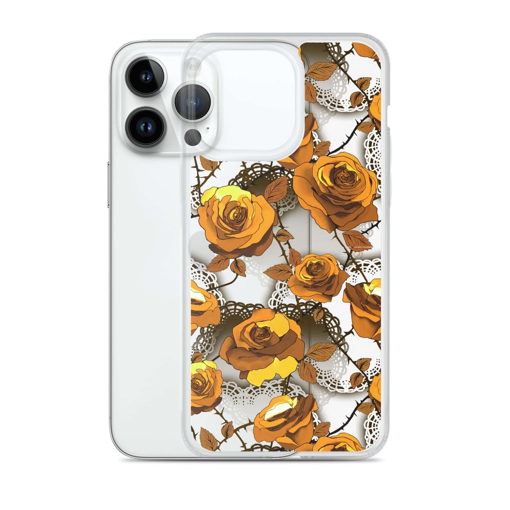 Stylish Enchanted Rose iPhone® Clear Case (Transparent) offers sleek protection against scratches and dirt.