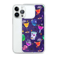 Monster Party iPhone® Clear Case features a fun design, offering protection from scratches and easy access to ports.
