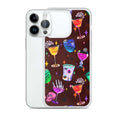 Protect your phone with the stylish Monster Party iPhone® Clear Case featuring fun drink designs and flexible sides.
