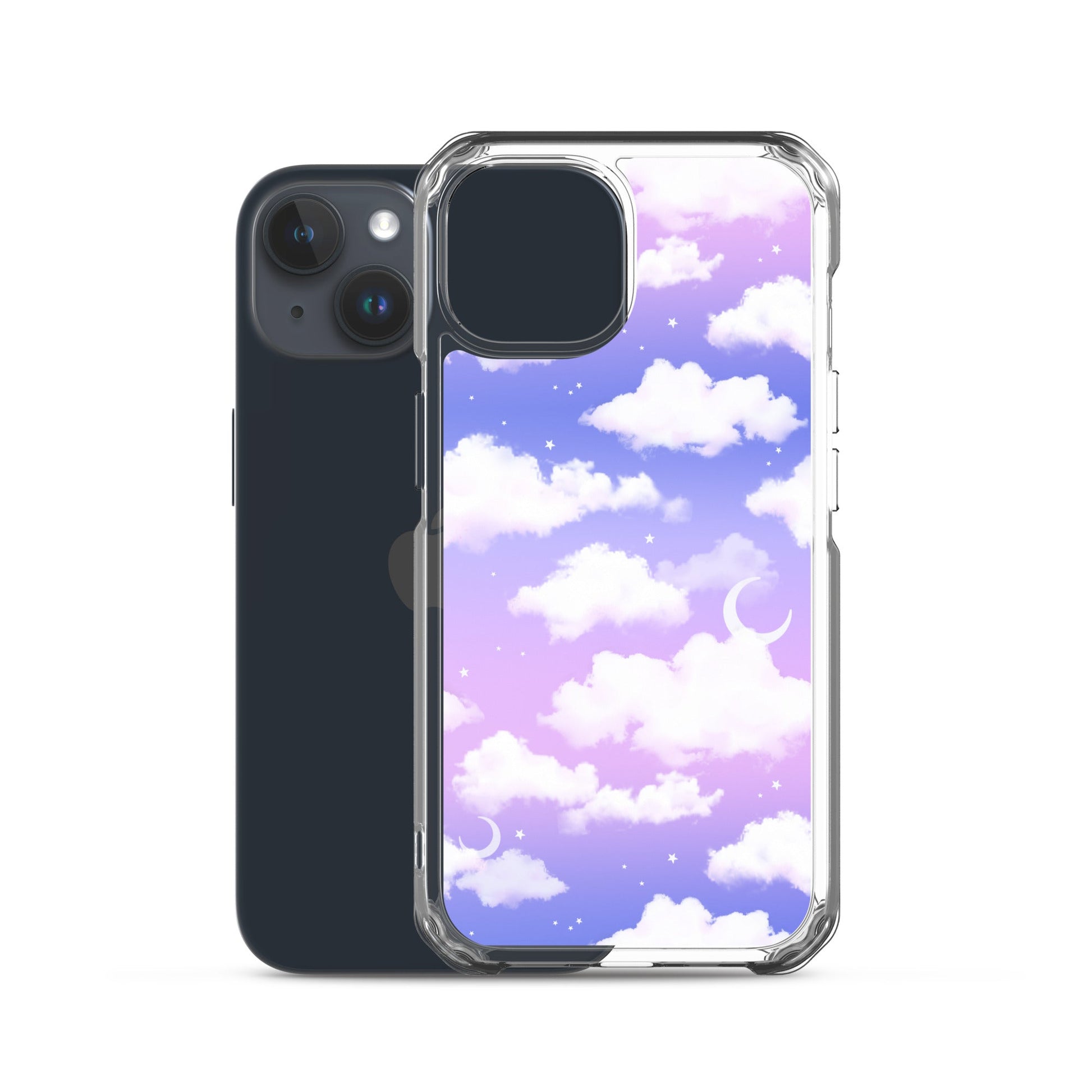 Sleek Cloudy Sky iPhone® Clear Case offers stylish protection against scratches and dust with a flexible design.
