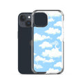 Stylish Cloudy Sky iPhone® Clear Case, offering protection and easy access with its flexible, see-through design.